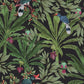 Acquire DD139190 Design Department Carola Black Jungle Tropics Wallpaper Black Brewster