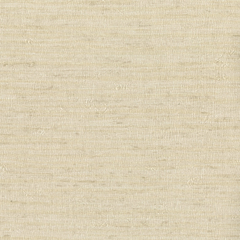 Sample 2807-6041 Warner Grasscloth Resource, Everest Cream Faux Grasscloth Wallpaper by Warner