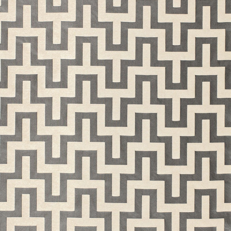 View 66552 Maubray Weave Graphite by Schumacher Fabric