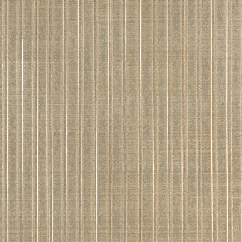 5007362 | Galvanized Rib, Burnished Gold - Schumacher Wallpaper
