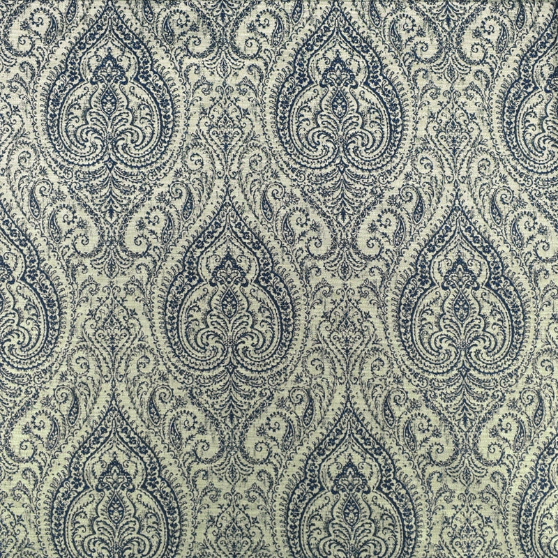 Looking F2429 Denim Medallion Upholstery Greenhouse Fabric