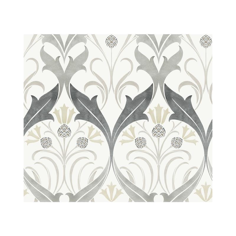 Sample AC9174 Pine Cone Ribbon, Arts and Crafts by Ronald Redding Wallpaper