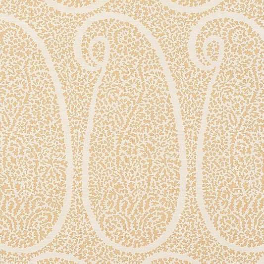 Select 5013033 Ambala Paisley Sisal Straw Schumacher Wallcovering Wallpaper