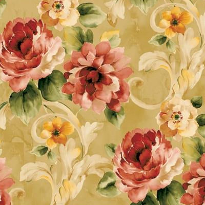 Find FF50305 Fairfield Reds Floral by Seabrook Wallpaper