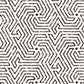 Sample 2510-11WP Maze, Black  by Quadrille Wallpaper