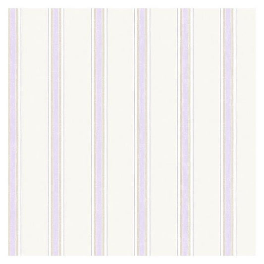 Buy PR33853 Floral Prints 2 Purple Stripe Wallpaper by Norwall Wallpaper