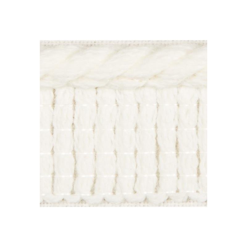 Sample T30802.1.0 Twine Cord Sun Bleached White Trim Fabric by Kravet Design