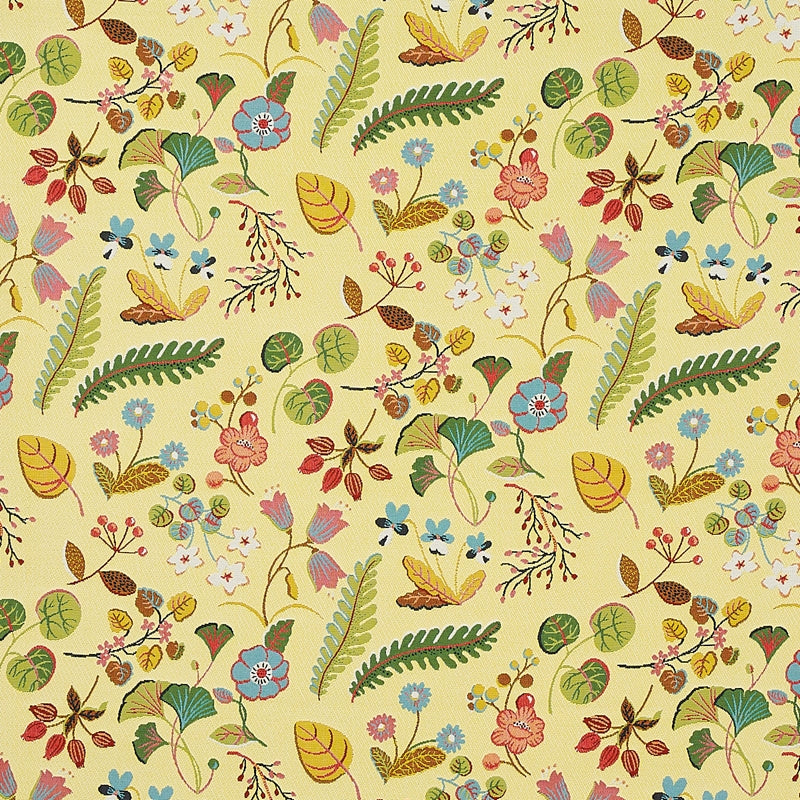 Purchase sample of 75943 Botanica Indoor/Outdoor, Yellow by Schumacher Fabric