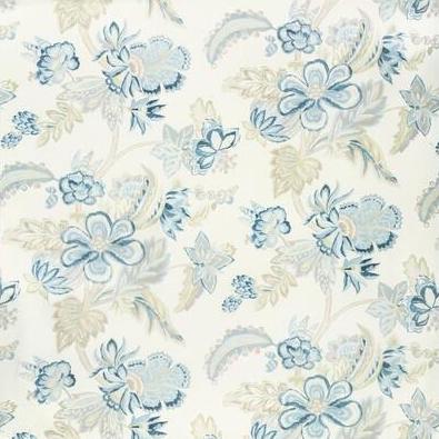 Acquire 2020191.523.0 Augustine Print Blue Botanical by Lee Jofa Fabric