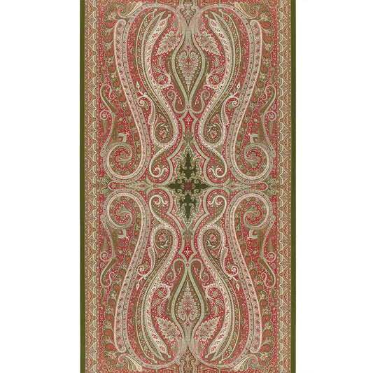 Purchase 5006601 Pasha Paisley Pomegranate Schumacher Wallpaper