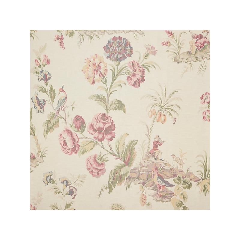 Sample 16585-001 Somerset Silk Warp Print, Bloom - Scalamandre Fabric (SC 000116585)