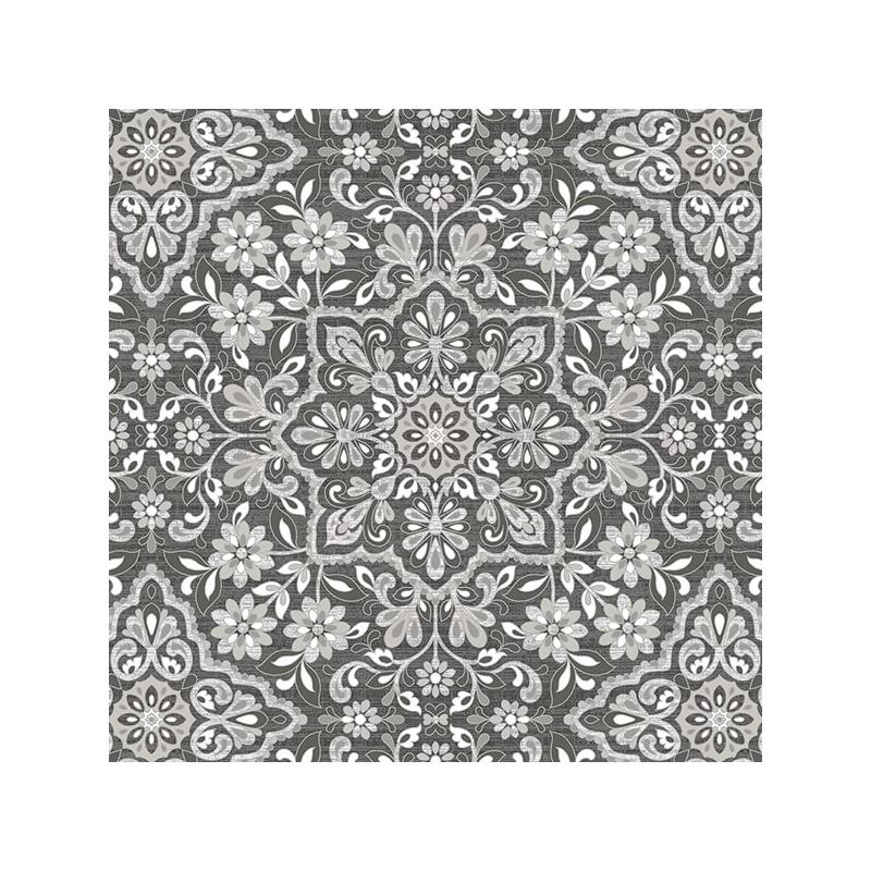 Sample FH37543 Farmhouse Living Floral Tile  Norwall Wallpaper