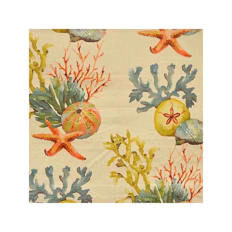 Sample 5483 Triton Melon Magnolia Fabric