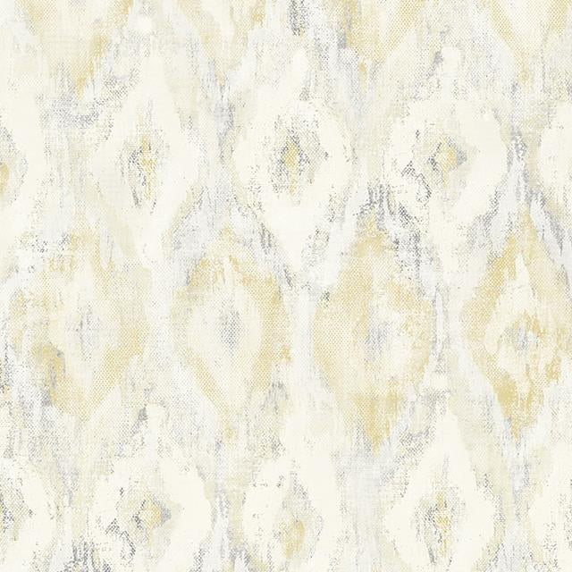 View 2809-SH01103 Geo Yellows Ogee Wallpaper by Advantage