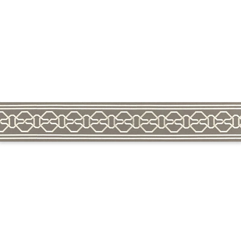 66150 | Malmaison Tape, Dove - Schumacher Fabric