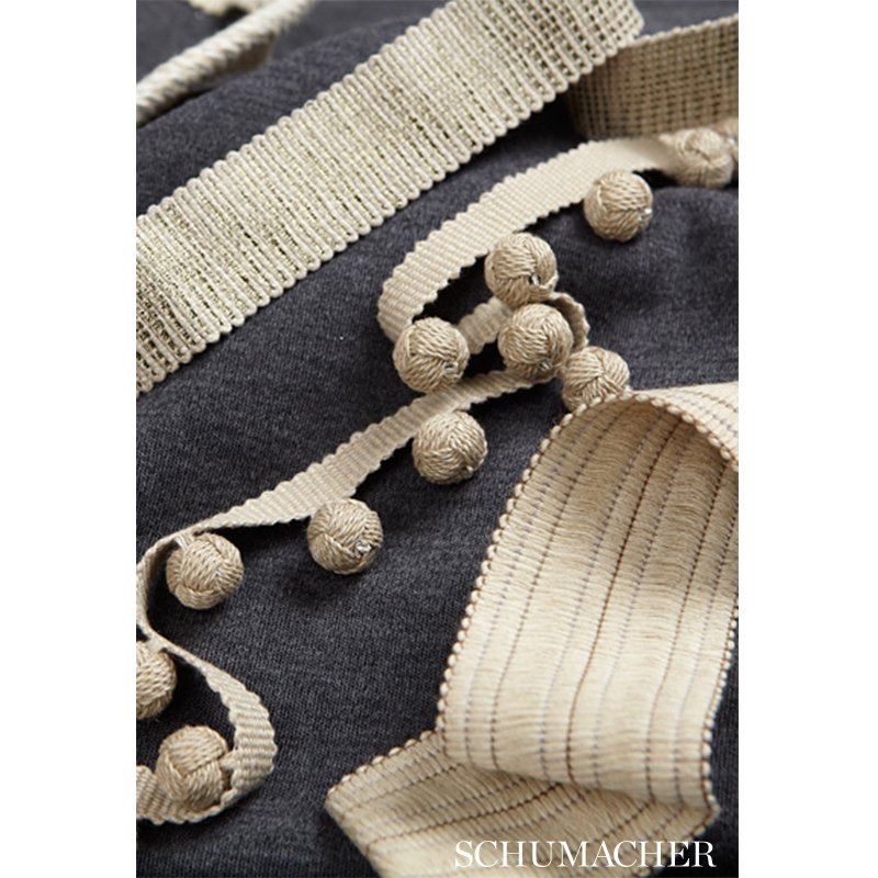 65530 Bertrand Linen Braid Blanc by Schumacher 1,65530 Bertrand Linen Braid Blanc by Schumacher 2