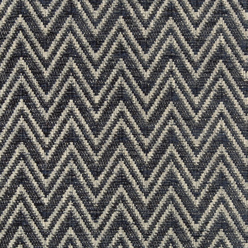 Buy 35713.50.0  Herringbone/Tweed Dark Blue by Kravet Design Fabric