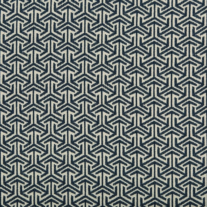 View 35715.50.0  Geometric Dark Blue by Kravet Design Fabric