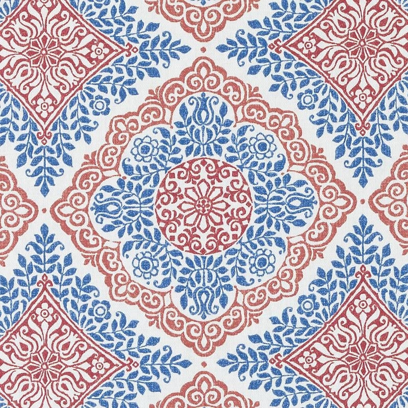 De42576-73 | Red/Blue - Duralee Fabric