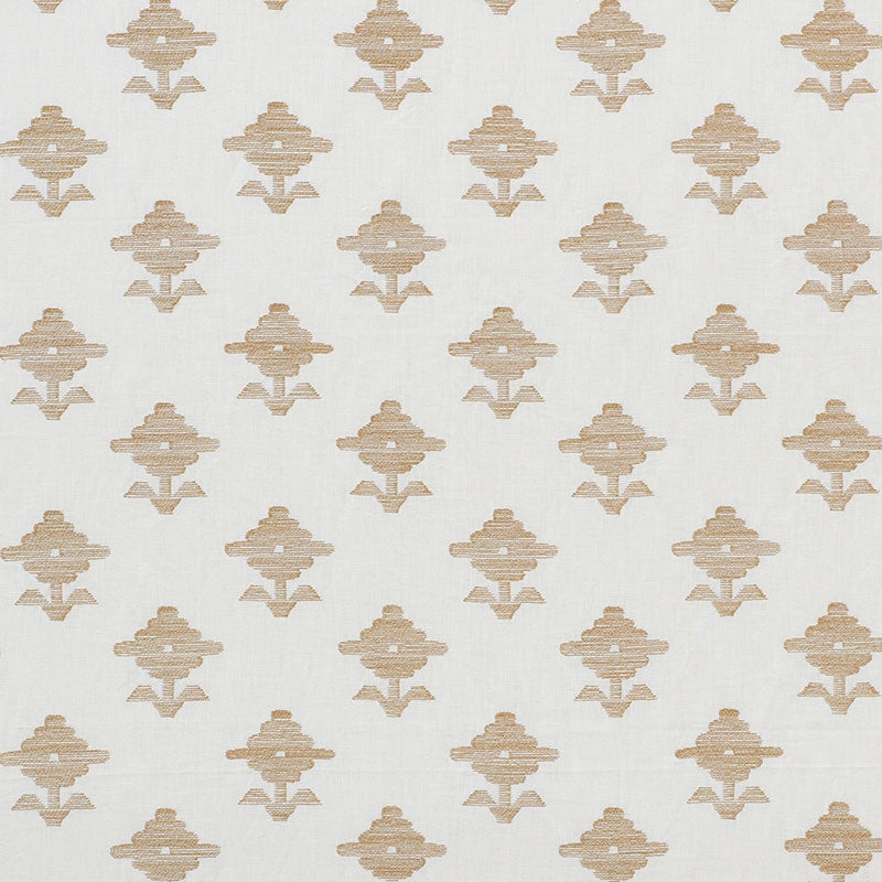 Purchase sample of 74160 Rubia Embroidery, Ivory by Schumacher Fabric