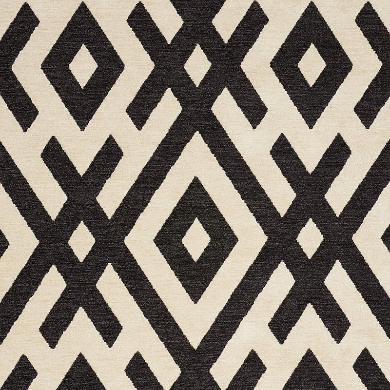 Purchase sample of 76020 Equix, Black by Schumacher Fabric