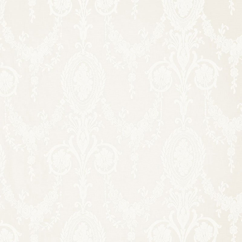 Purchase sample of 32645 Jacquard Madras, Ivory by Schumacher Fabric