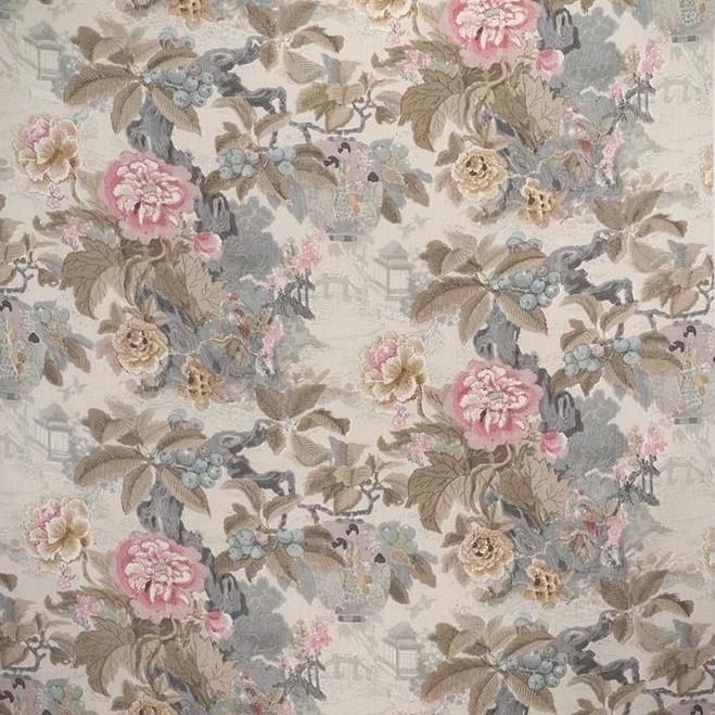 Acquire 2017141.117 Chinese Lantern Ii Petal/Stone multipurpose lee jofa fabric Fabric