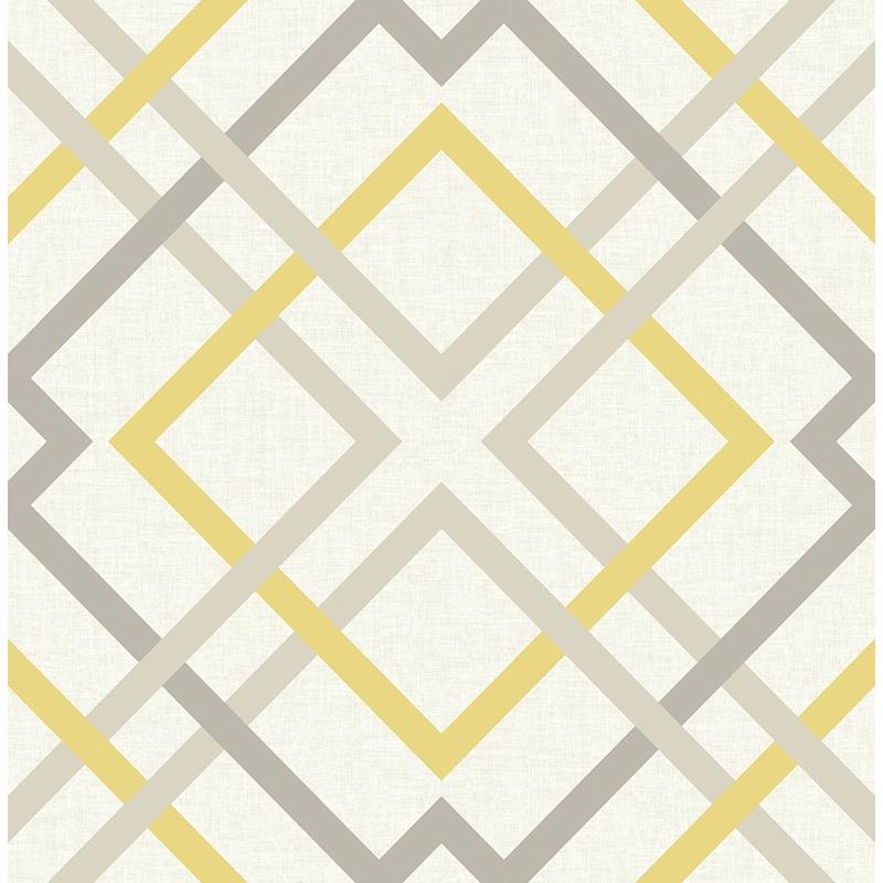 Shop 2901-22652 Perennial Saltire Emile Yellow Lattice A Street Prints Wallpaper