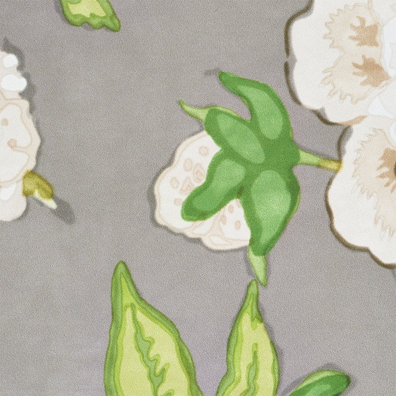 5010521 | Bermuda Blossoms, Slate - Schumacher Wallpaper