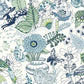 Search 2821-12804 Folklore. Whimsy Blue A-Street Wallpaper