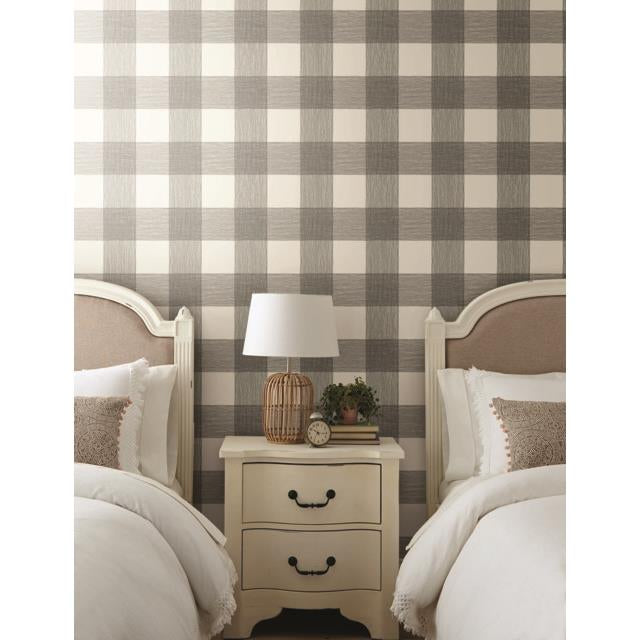 Purchase Psw1000Rl Magnolia Home Vol Ii Plaid Black Peel And Stick Wallpaper