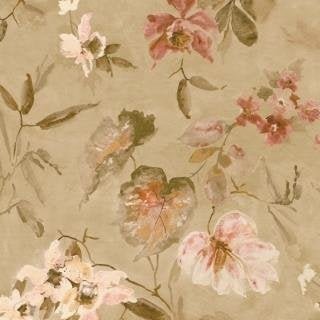 Buy IM40607 Impressionist Greens Floral by Seabrook Wallpaper