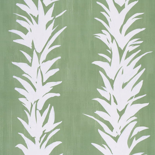 Shop 5013660 White Lotus Soft Green Schumacher Wallcovering Wallpaper