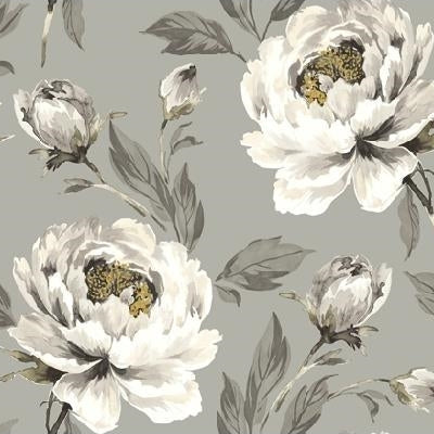 Search CB11008 Ave Marie Metallic Silver Floral by Carl Robinson Wallpaper