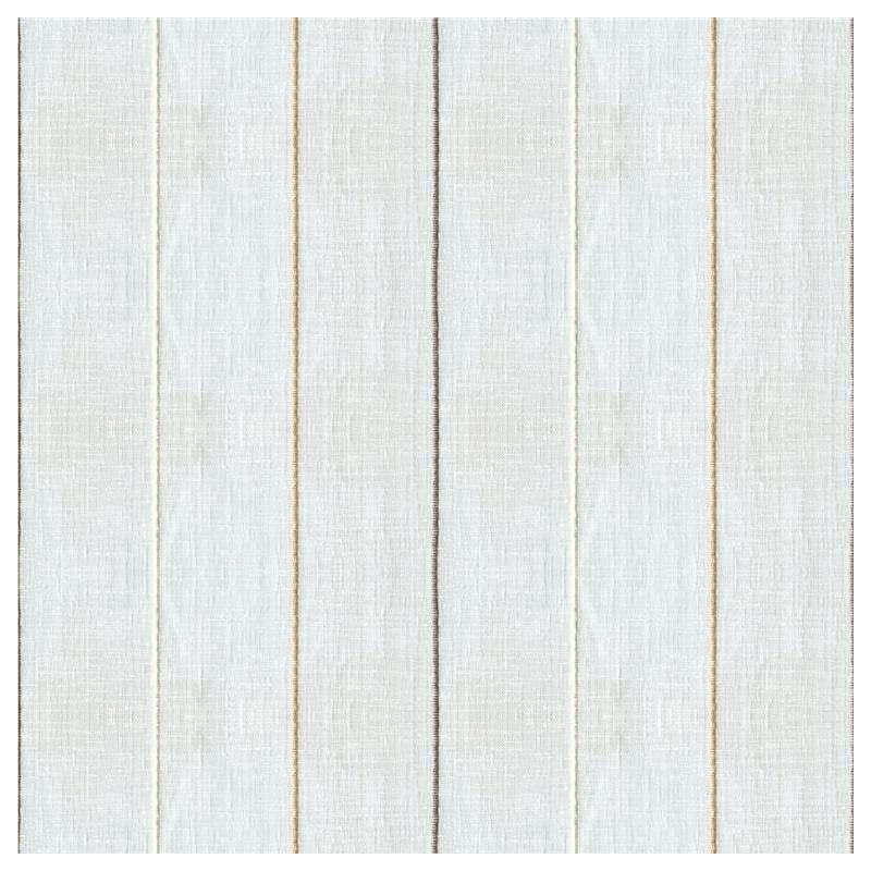 Sample 4045.16.0 White Drapery Stripes Fabric by Kravet Design