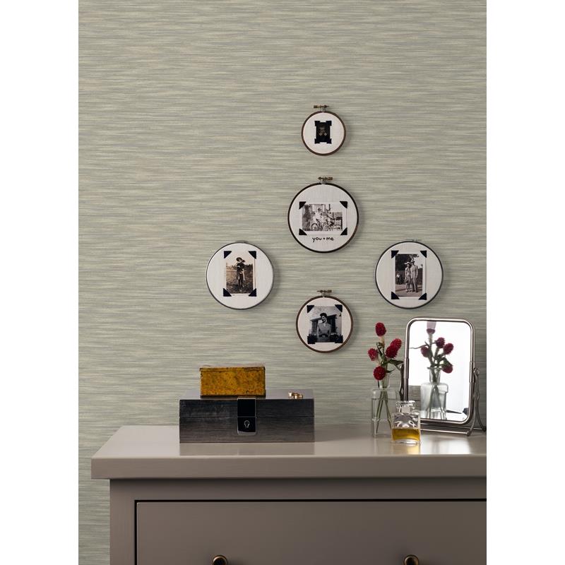 Buy 2970-26155 Revival Benson Taupe Variegated Stripe Wallpaper Taupe A-Street Prints Wallpaper
