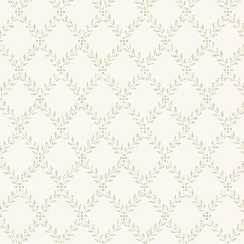 Sample 7673 Trellis Leaves, Natural By Borastapeter Wallpaper