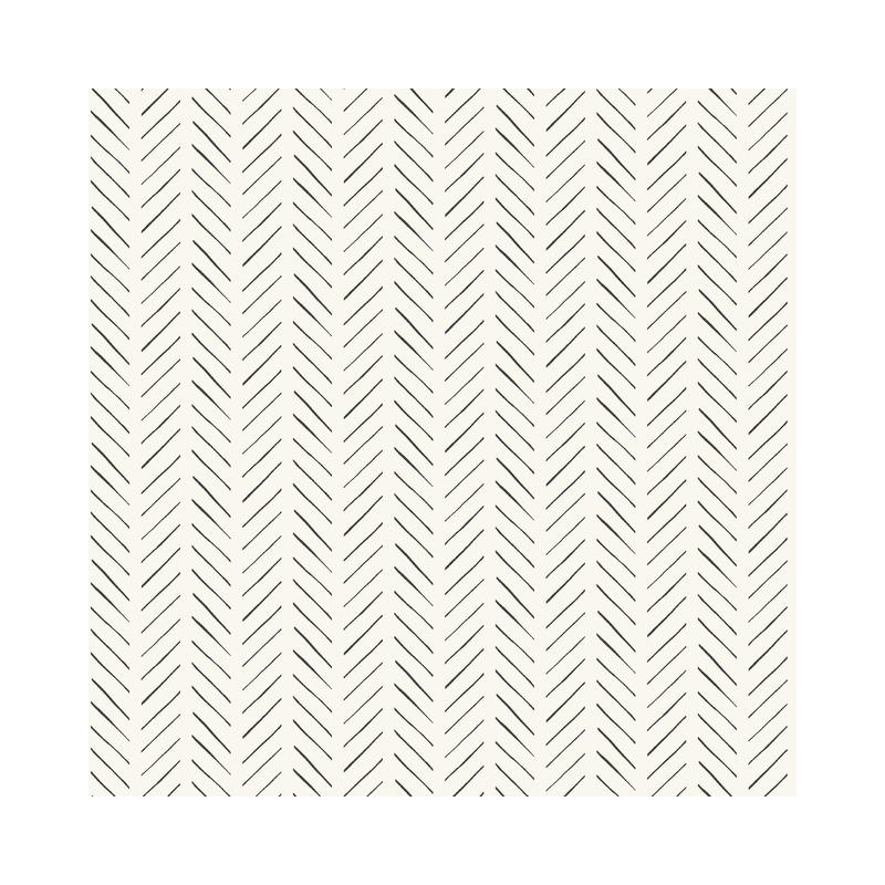 Sample PSW1020RL Magnolia Home Vol. II, Chevron Black Peel and Stick Wallpaper