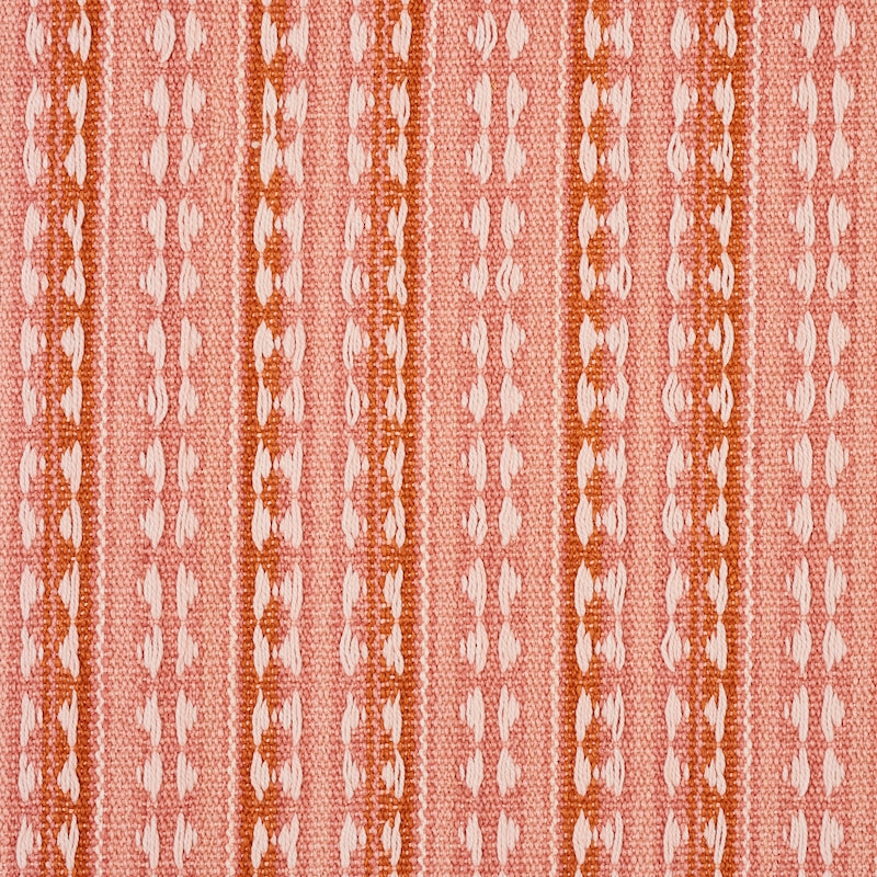 View 79082 Tarnby Stripe Coral by Schumacher Fabric