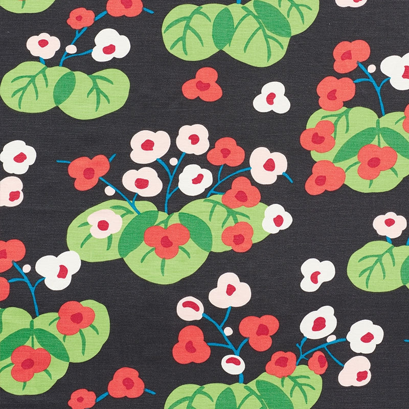 Purchase sample of 177482 Saku, Soft Black by Schumacher Fabric