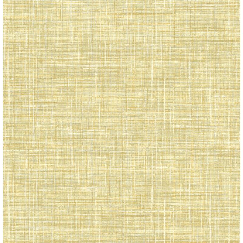 Sample 4081-26356 Happy, Emerson Yellow Faux Linen by A-Street Prints Wallpaper