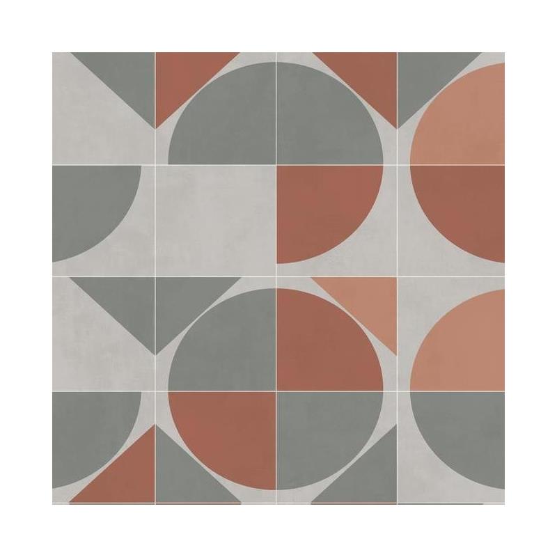 Sample GM7526 Geometric Resource Library, Radius Orange York Wallpaper