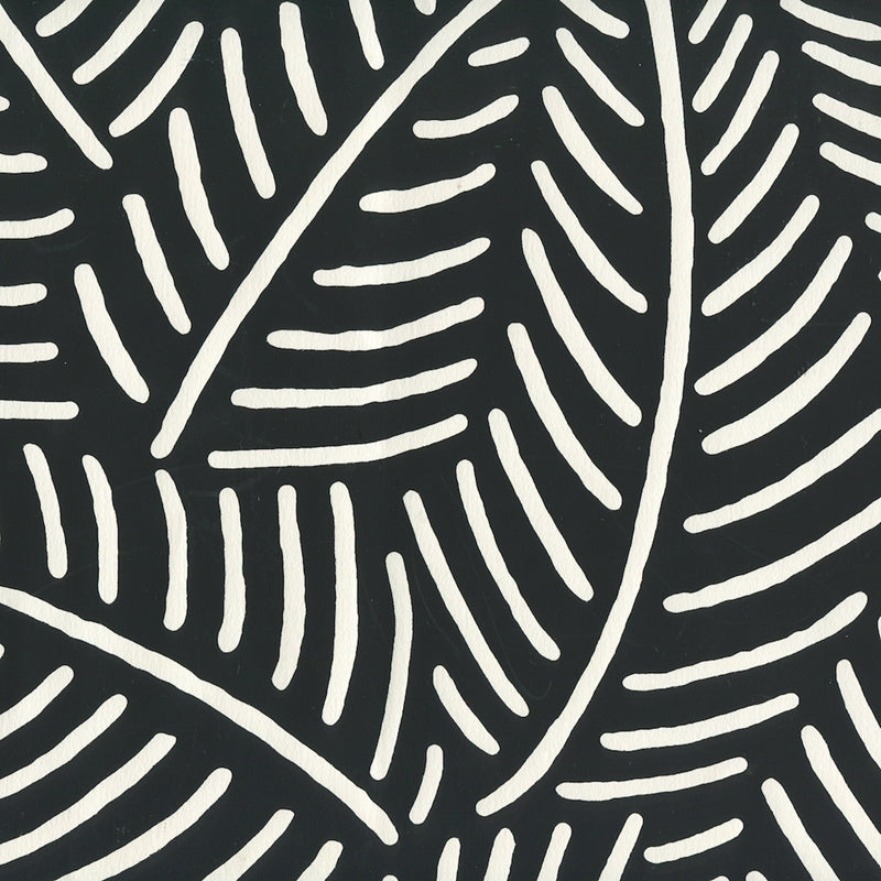 Sample CP1025W-09 Sauvage Reverse, Black On Almost White by Quadrille Wallpaper