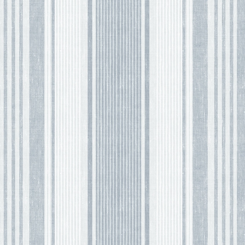 Sample 6860 Linen Stripe, Blue By Borastapeter Wallcovering