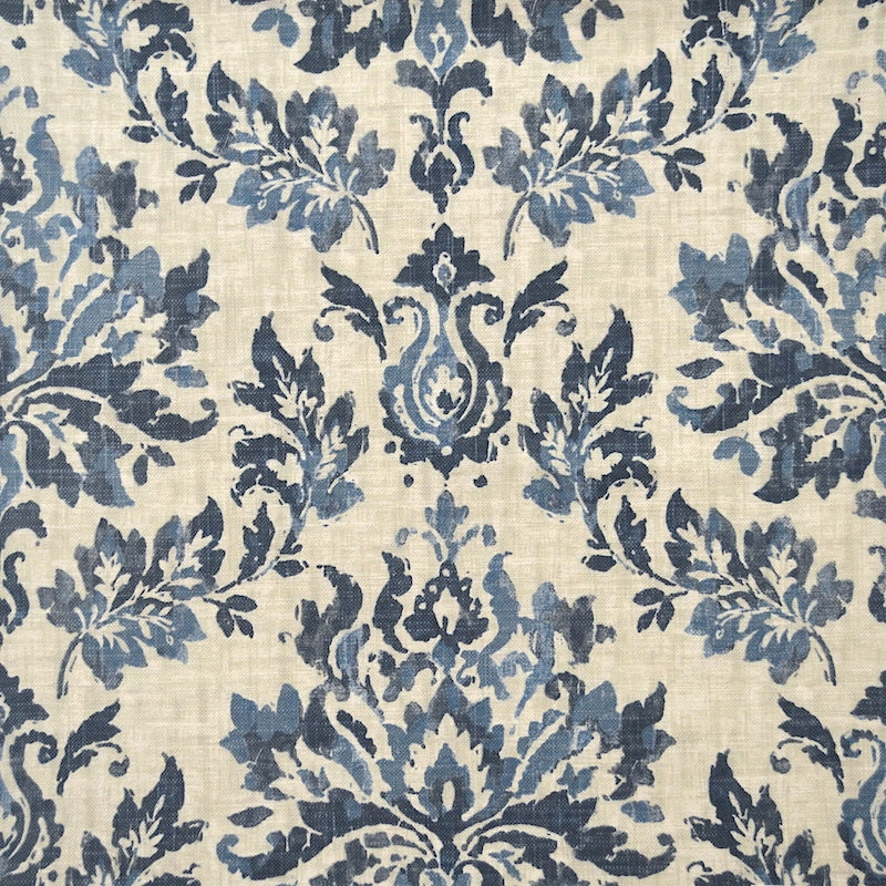 Sample 8297 Paradis Blue, Blue Medallion Multipurpose Magnolia Fabric