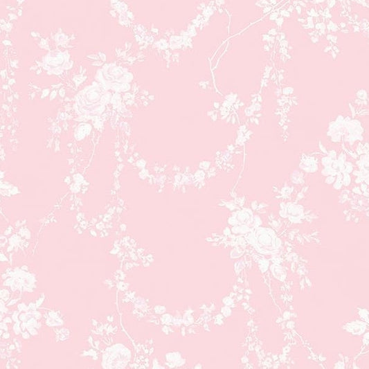 Looking for AST4110 LoveShackFancy Chandelier Gates Easter Pink Floral Drape Pink A-Street Prints Wallpaper