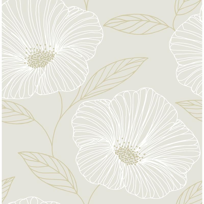 Sample 2973-91131 Daylight, Mythic Dove Floral by A-Street Prints Wallpaper