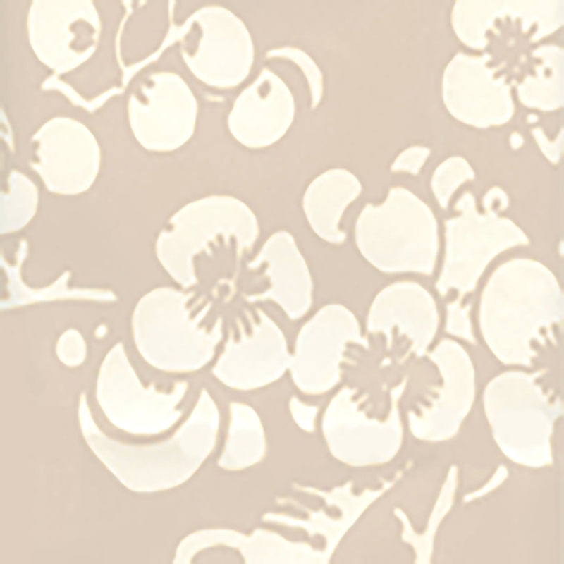 View 3015-01AWP Hawthorne Reverse New Beige on Almost White by Quadrille Wallpaper
