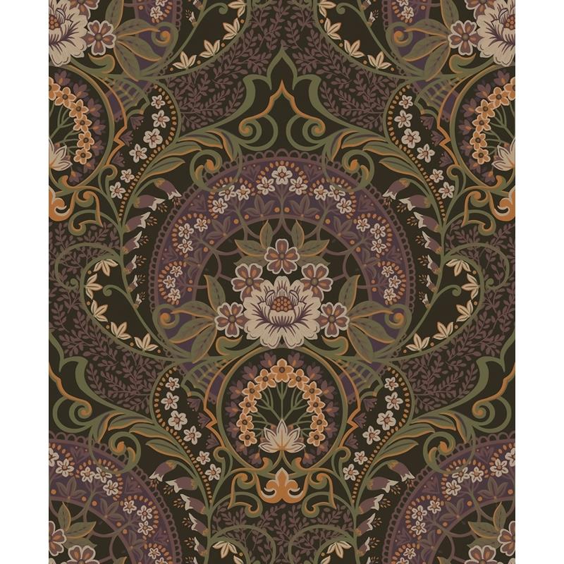 316016 Posy Nasrin Purple Damask Wallpaper by Eijffinger,316016 Posy Nasrin Purple Damask Wallpaper by Eijffinger2