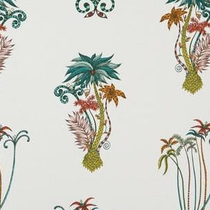 Order F1110/02 Jungle Palms Botanical by Clarke And Clarke Fabric